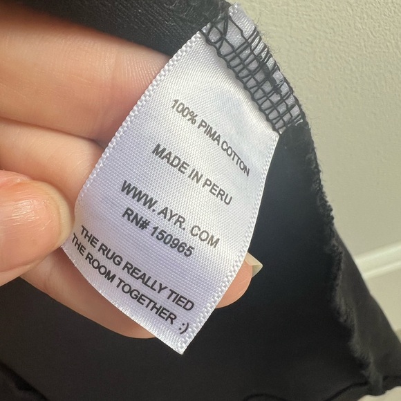 AYR Black Midi V Neck Wrap Dress Size Small - Picture 5 of 10